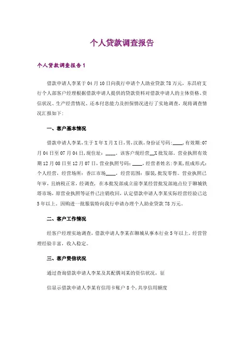 个人贷款调查报告_2