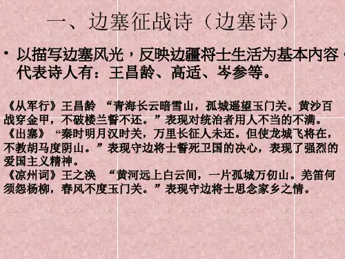 诗歌分类鉴赏ppt课件