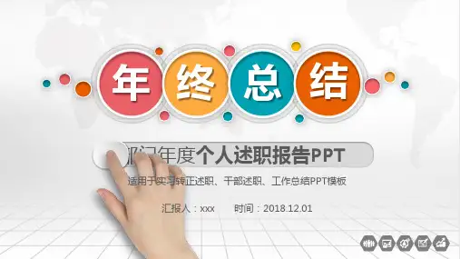 上海城投年度工作总结汇报PPT