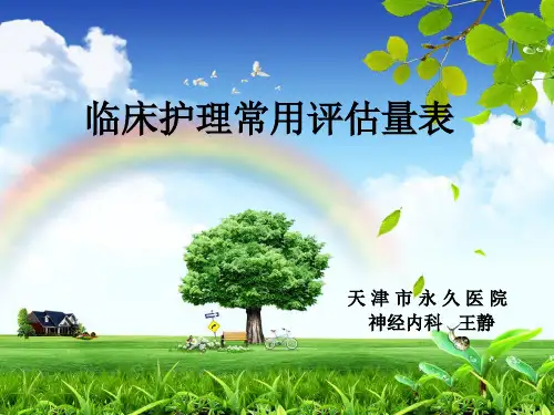 各项护理评估表专项培训