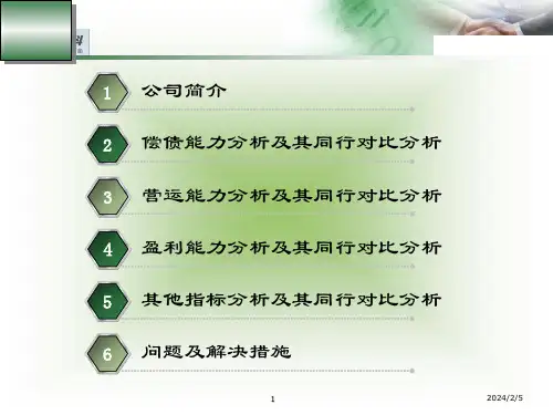 万科财务报表综合分析精编版