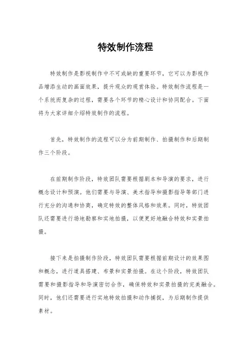 特效制作流程