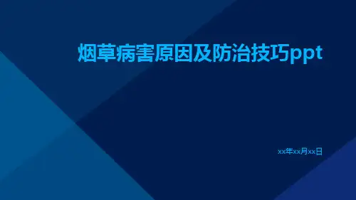 烟草病害原因及防治技巧ppt