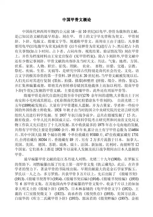 甲骨文简介——精选推荐