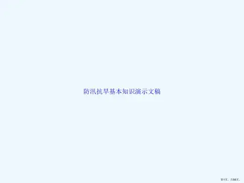 防汛抗旱基本知识演示文稿