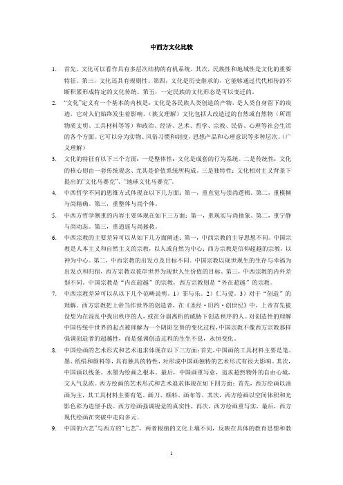 《中西文化比较》