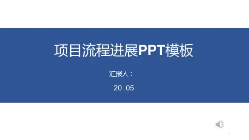 项目流程进展工作汇报经典创意高端PPT模板课件
