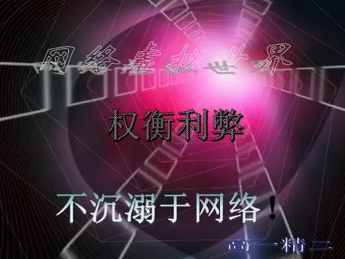 网络利与弊ppt
