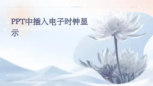 ppt中插入电子时钟显示