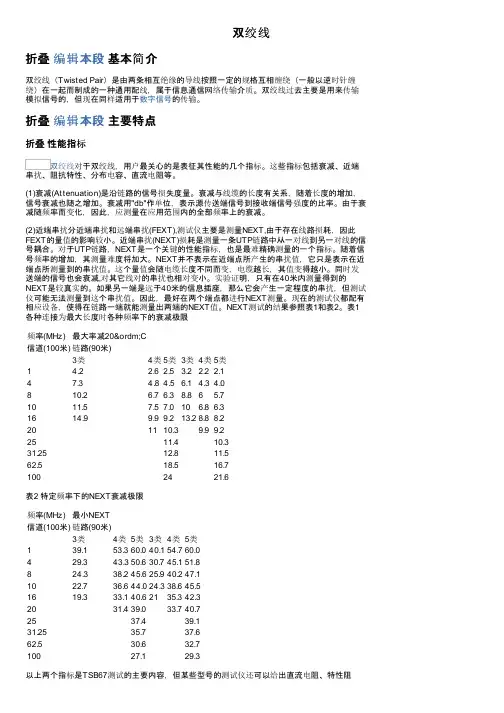 双绞线——精选推荐