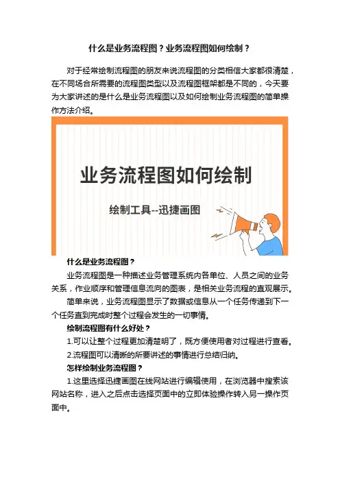 什么是业务流程图？业务流程图如何绘制？