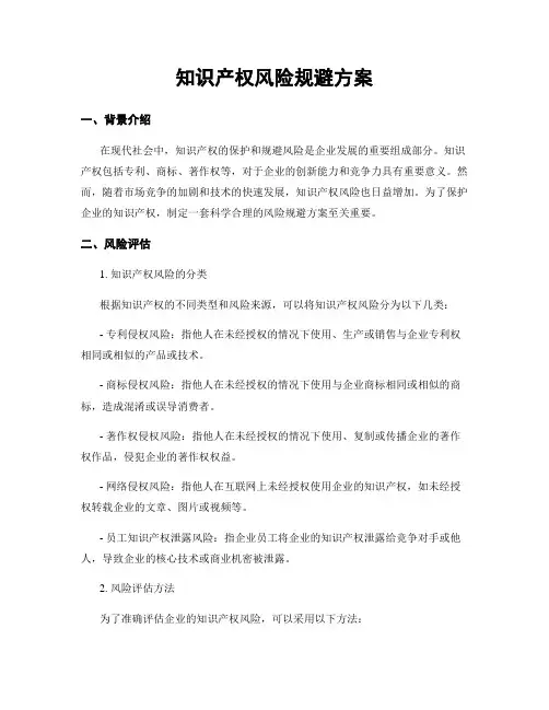 知识产权风险规避方案