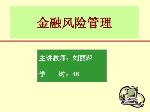 第一章、金融风险概述