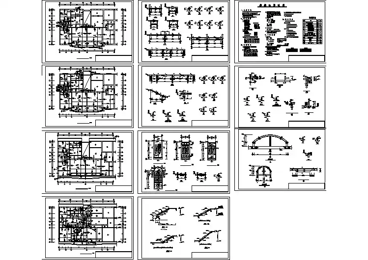 上海6层砖混住宅楼结构施工图，含示意图