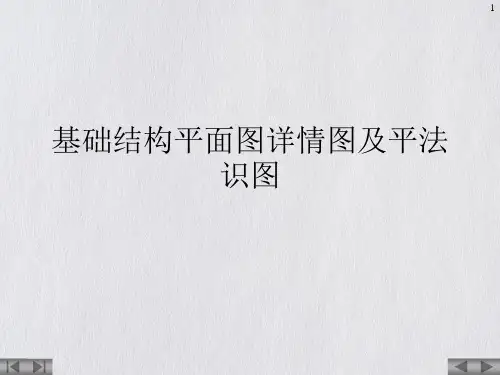 基础结构平面图详情图及平法识图课件