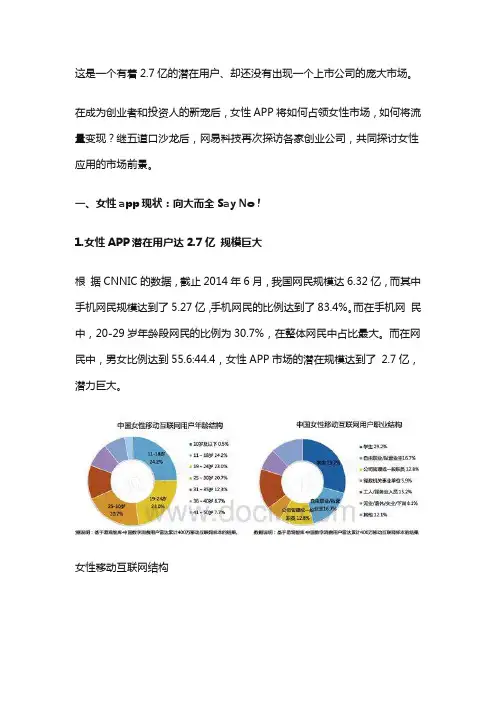 网易：2014年中国移动互联网女性APP行业报告