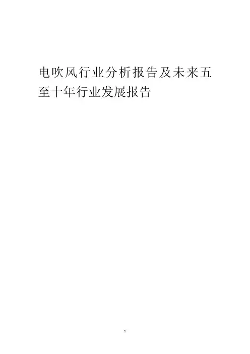 2023年电吹风行业分析报告及未来五至十年行业发展报告