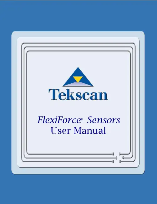 FlexiForce-Sensors技术手册