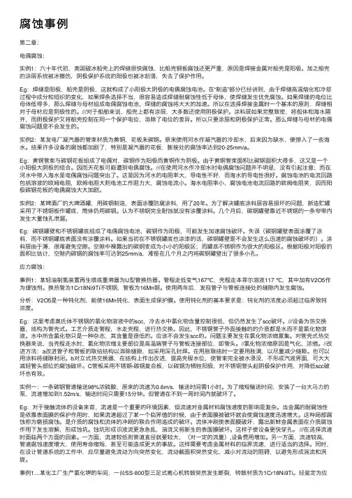 腐蚀事例——精选推荐