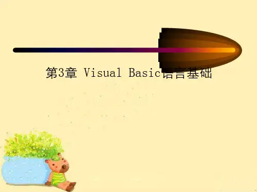 VB程序设计3VisualBasic语言基础