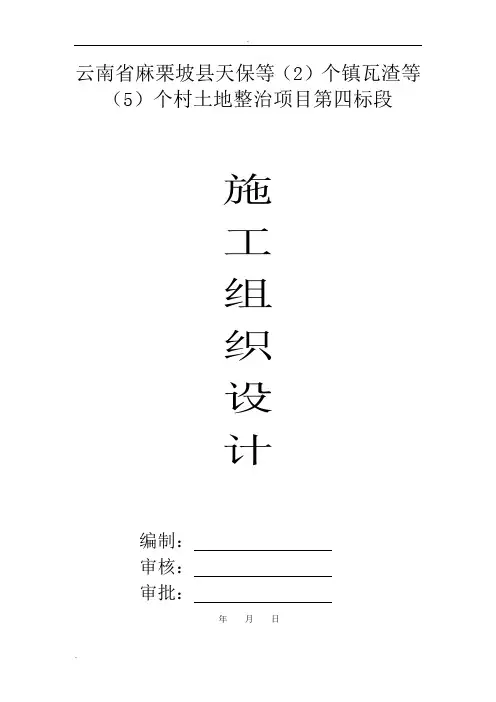 土地整治项目施工设计方案