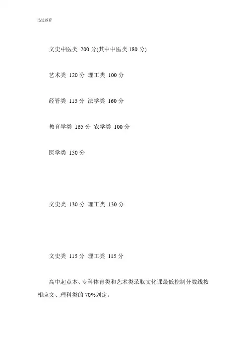 河南郑州大学往年成人高考分数线