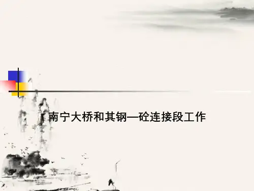 南宁大桥与其钢—砼连接段工作