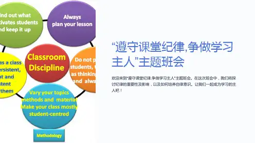 “遵守课堂纪律,争做学习主人”主题班会