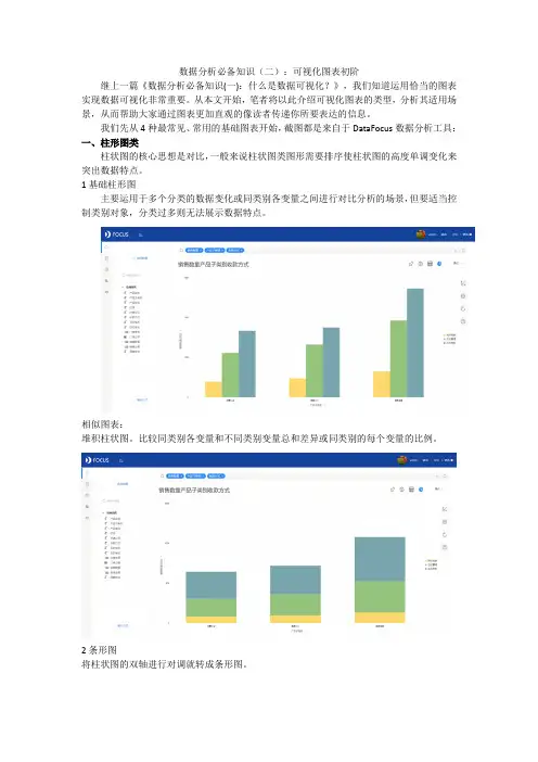 数据分析必备知识(二)：可视化图表初阶