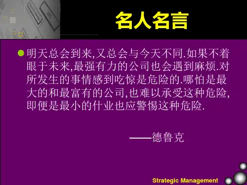 战略管理经营战略ppt70页