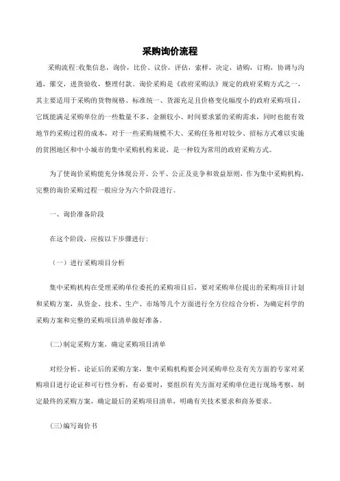 采购询价流程