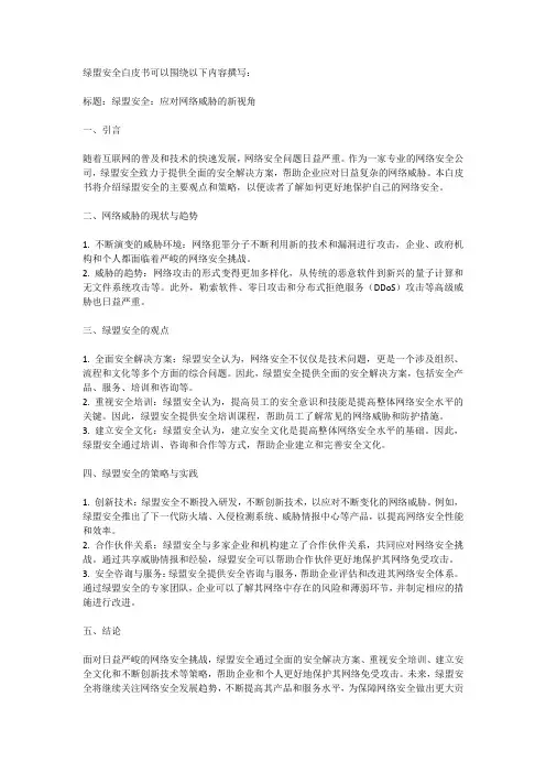 绿盟安全白皮书