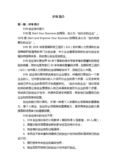 SYB简介