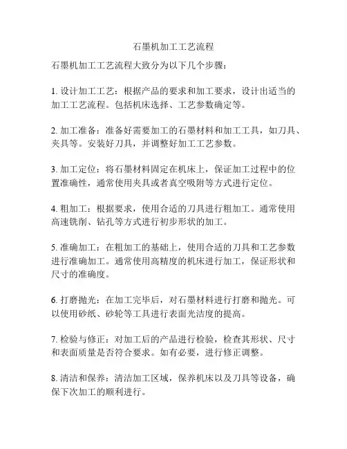 石墨机加工工艺流程