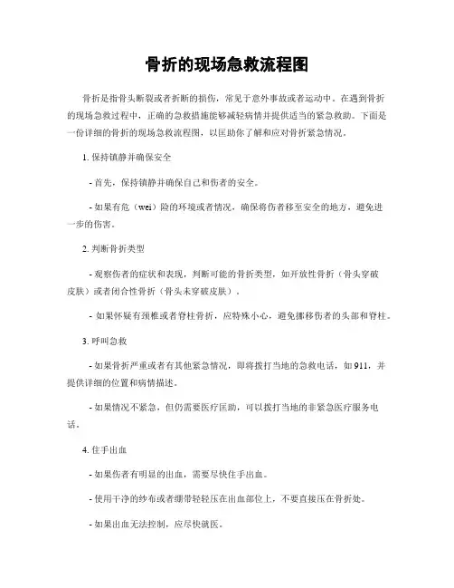 骨折的现场急救流程图