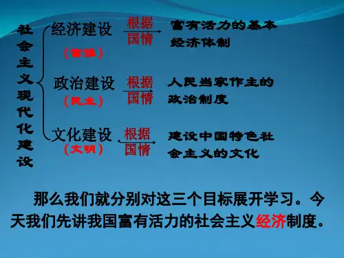 1.2富有活力的经济制度课件(粤教版九年级全)2.