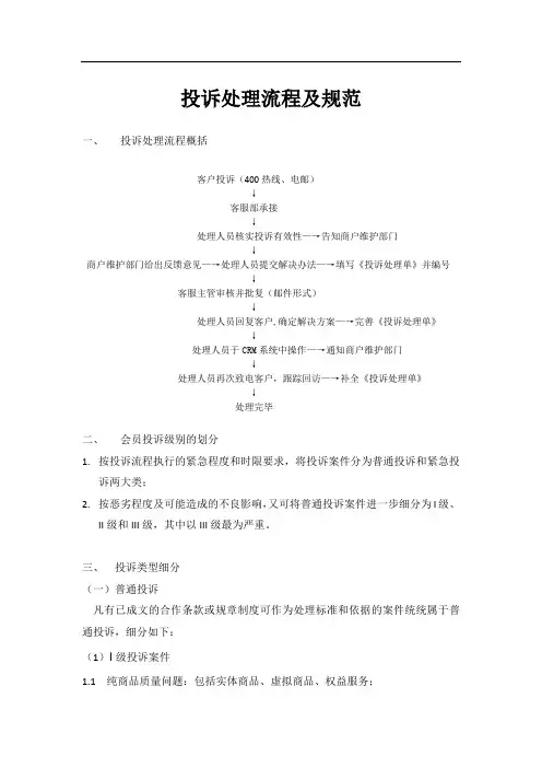 投诉处理流程
