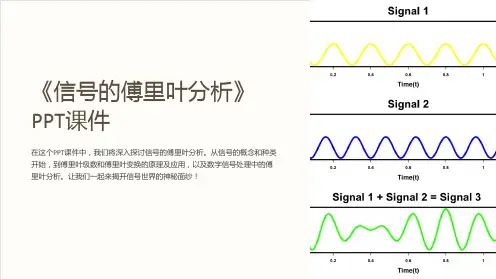 《信号的傅里叶分析》课件