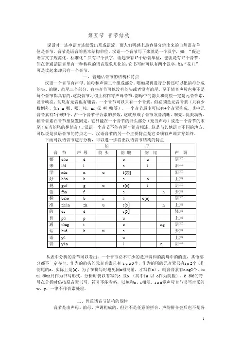音节结构