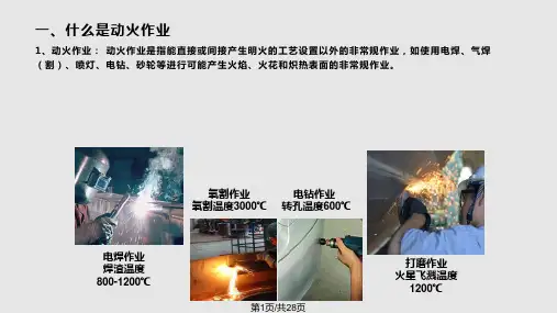 动火作业安全注意事项PPT课件