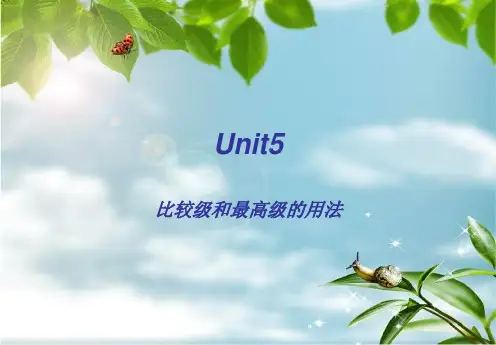 比较级和最高级的用法(自己总结的)