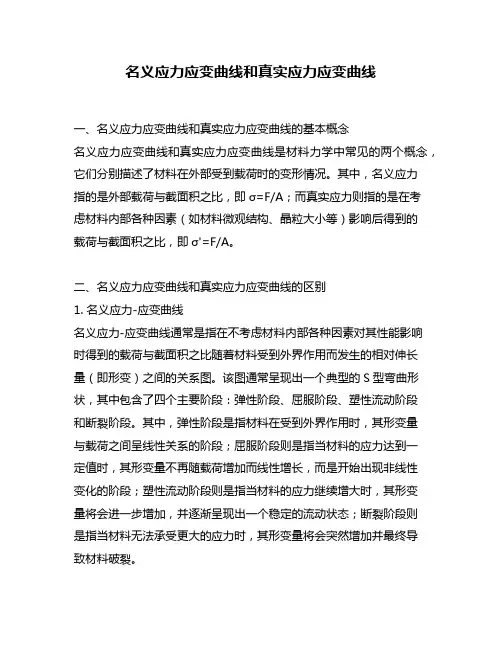 名义应力应变曲线和真实应力应变曲线
