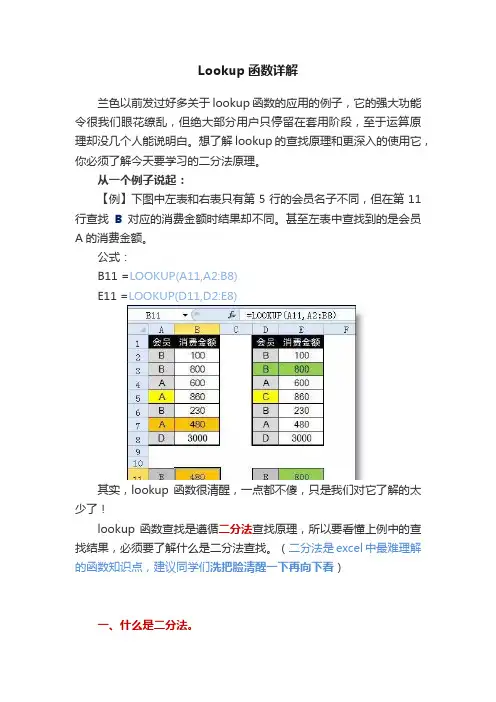 Lookup函数详解