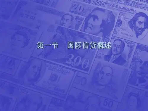 第九章 国际信贷