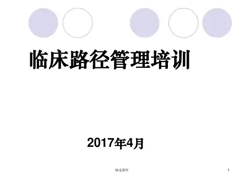 临床路径培训完整PPT课件