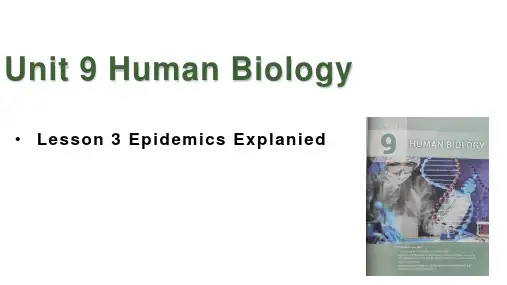 新北师大版高中英语选择性必修三Unit9-Lesson3EpidemicsExplained说课课件