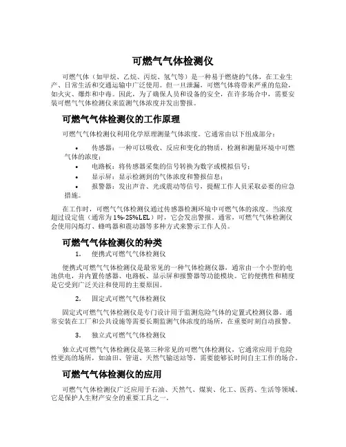 可燃气气体检测仪