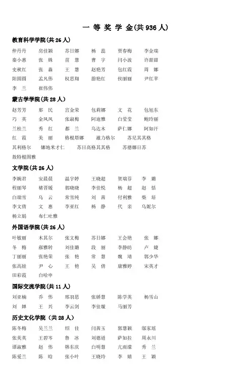 一等奖学金(共936人)_5
