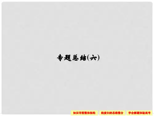 高中历史 专题六 杰出的中外科学家专题总结课件 人民