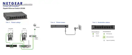 NETGEAR GS308 Trin 2 Gigabit Ethernet Switch 产品说明书